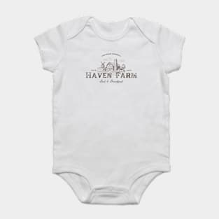 Doc Martin Haven Farm Aunty Joan Portwenn Port Isaac Cornwall Dark Baby Bodysuit